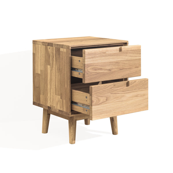NordicStory bedside table bedside table solid oak 100 natural bleached oak
