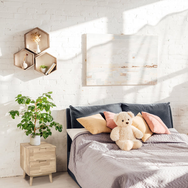 NordicStory bedside table bedside table solid oak 100 natural bleached oak