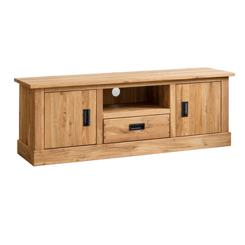 NordicStory Rustic solid oak TV stand "Provance 1" 145 x 42 x 48 cm.