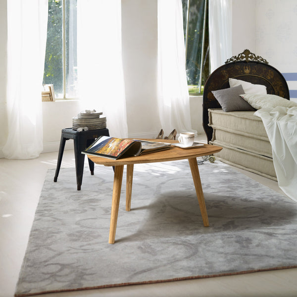 Stackable coffee tables in solid oak Escandi 2, 70 x 50 x 36 cm / 73.8 x 70 x 45 cm / 90 x 60 x 46 cm | NordicStory