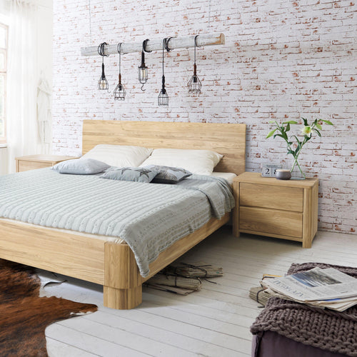 Elsa solid oak bedside table, 56,5 x 44 x 47 cm, NordicStory