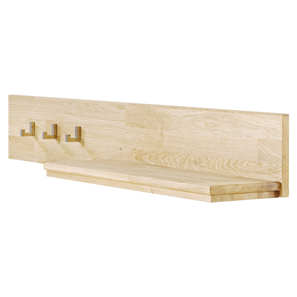 NordicStory Wall coat rack in solid oak wood 