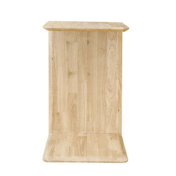 Scandinavian solid oak side bedside table
