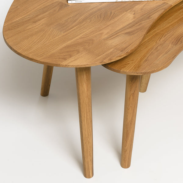 NordicStory coffee table solid wood coffee table solid oak natural bleached oak living room office office office 
