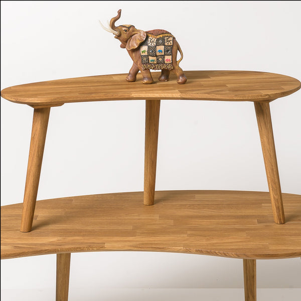 Living room coffee table solid oak wood nordico