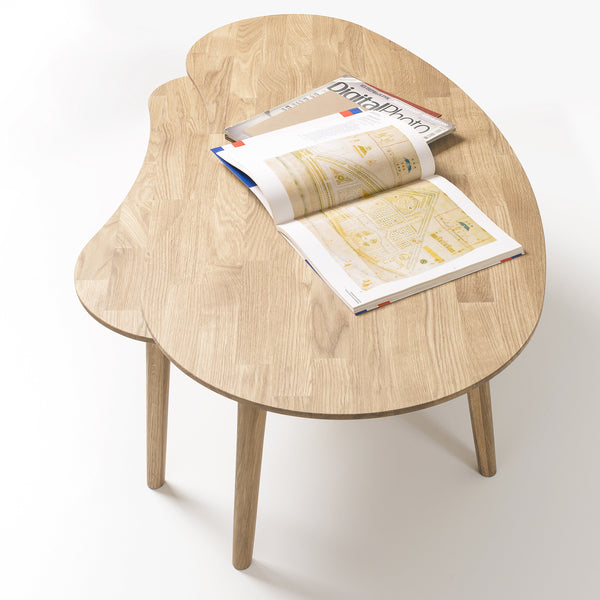 NordicStory coffee table solid wood coffee table solid oak natural bleached oak living room office office office 