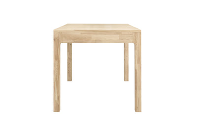 NordicStory extending dining table 80-120cm solid wood oak 100 natural bleached natural