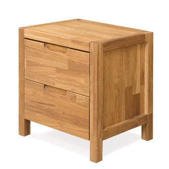 Bedside table solid wood oak nordico