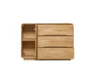 NordicStory Solid oak chest of drawers "Alina" 120 x 46 x 85 cm.