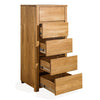NordicStory Nordic Oak Solid Wood Chest of Drawers 