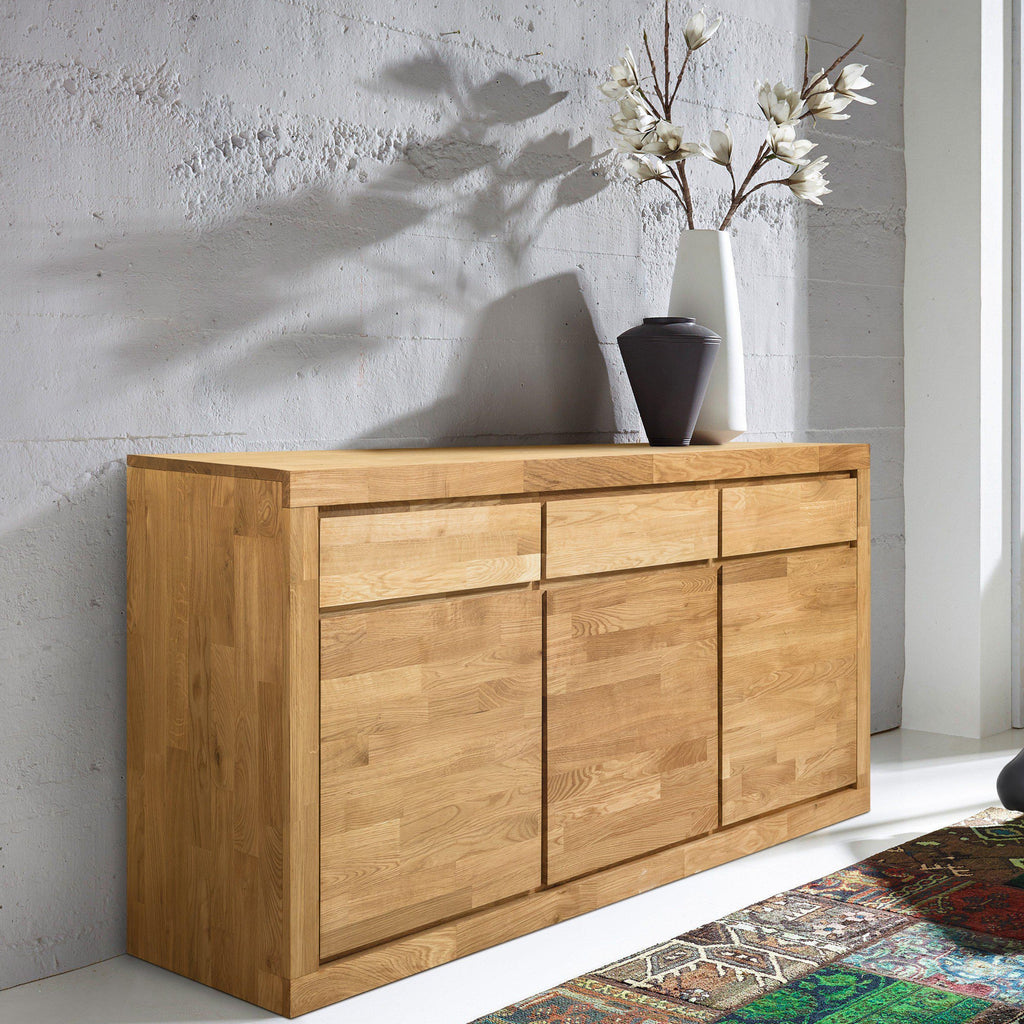 NordicStory Scandinavian Oak Solid Wood Dresser Chest of Drawers 