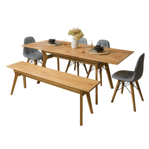 NordicStory Harold solid oak bench 140 x 40 x 45 cm.