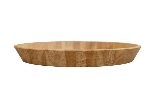 NordicStory Solid oak round decorative tray Info Draft