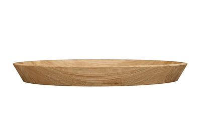 NordicStory Solid oak round decorative tray Info Draft