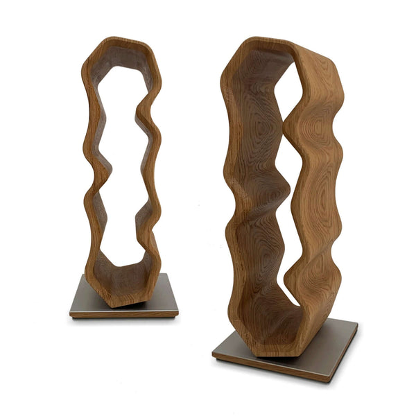 Handmade oak wine rack AWRY 2.0, wine stand for 4 bottlesRoble.Store