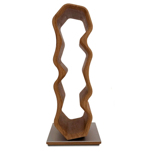 Handmade oak wine rack AWRY 2.0, wine stand for 4 bottlesRoble.Store