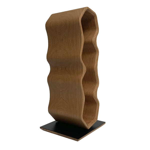 Handmade oak wine rack AWRY 2.0, wine stand for 4 bottlesRoble.Store