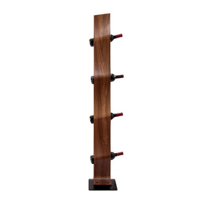 NordicStory Handmade oak wine rack TWIST, wine stand for 4 bottles