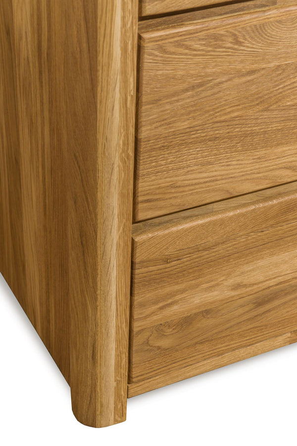 NordicStory Elsa Dresser Chest of Drawers 6 Drawers Solid Wood Scandinavian Oak 