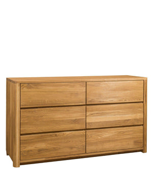 NordicStory Sideboard Chest of drawers made of solid oak wood 