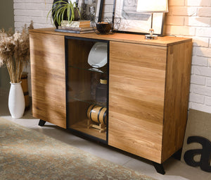 NordicStory Moritz 2 solid oak dresser chest of drawers, 150 x 40 x 101,9 cm.