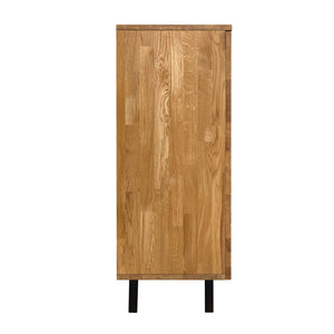 NordicStory Moritz 2 solid oak dresser chest of drawers, 150 x 40 x 101,9 cm.