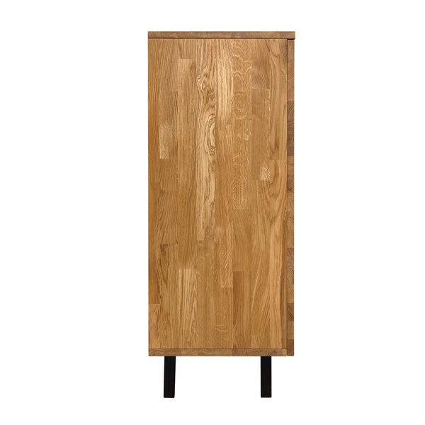 NordicStory Moritz 2 solid oak dresser chest of drawers, 150 x 40 x 101,9 cm.