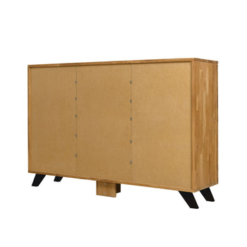 NordicStory Moritz 2 solid oak dresser chest of drawers, 150 x 40 x 101,9 cm.