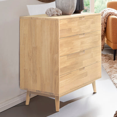 NordicStory Solid oak chest of drawers 