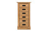 NordicStory Rustic chest of drawers in solid oak wood 