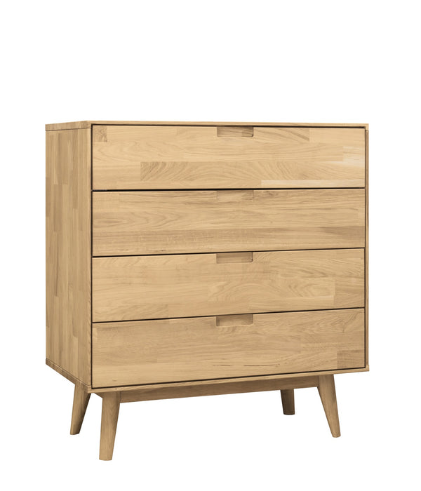 NordicStory Solid oak chest of drawers