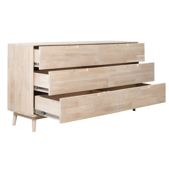 NordicStory Sideboard Chest of drawers in solid oak "Escandi 4" 160 x 45 x 84,5 cm.