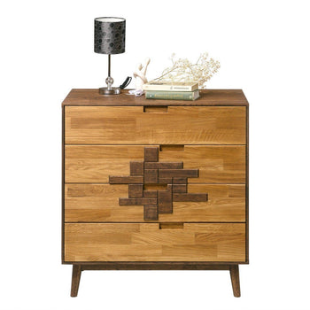 NordicStory Solid oak chest of drawers