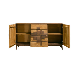 NordicStory Sideboard Chest of drawers made of solid oak wood