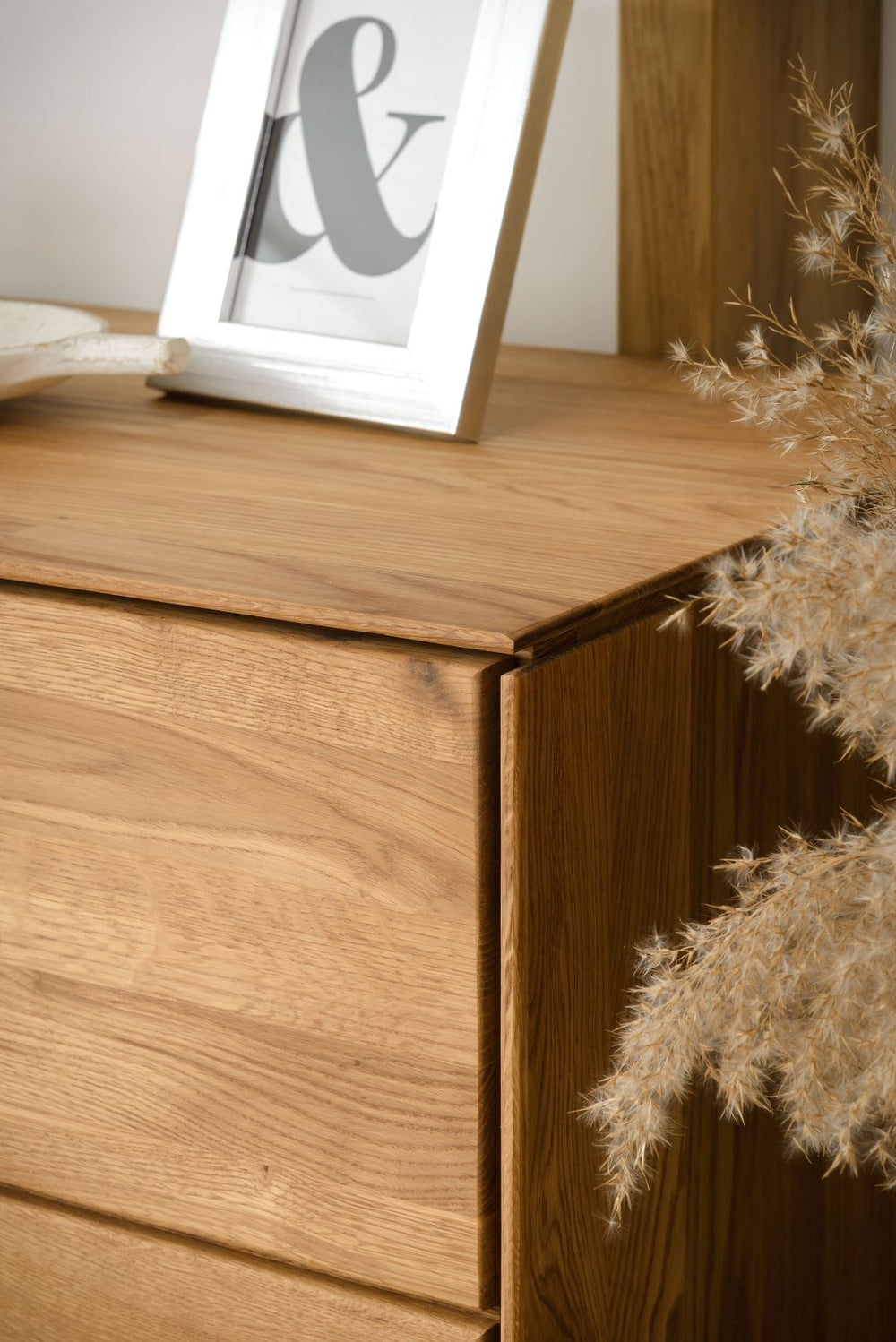 NordicStory Sideboard Chest of drawers made of solid oak wood