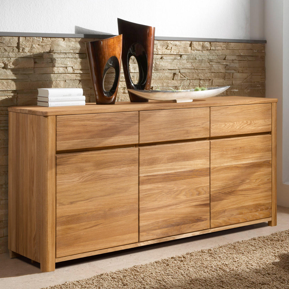 NordicStory Elsa Solid Wood Furniture Natural Oak Scandinavian Nordic Nordic Sideboard Chest of Drawers 