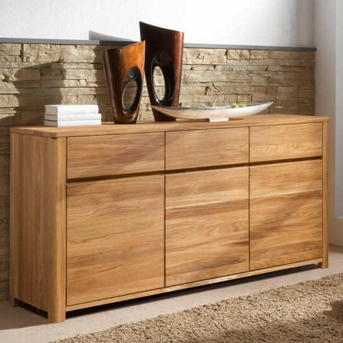 NordicStory Elsa Solid Wood Furniture Natural Oak Scandinavian Nordic Nordic Sideboard Chest of Drawers 