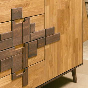 NordicStory Escandi 3 Design Solid wood oak sideboard Scandinavian furniture 