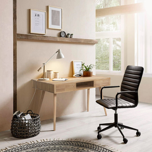  NordicStory Solid oak desk table