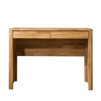 NordicStory Solid oak dressing table desk and vanity table 