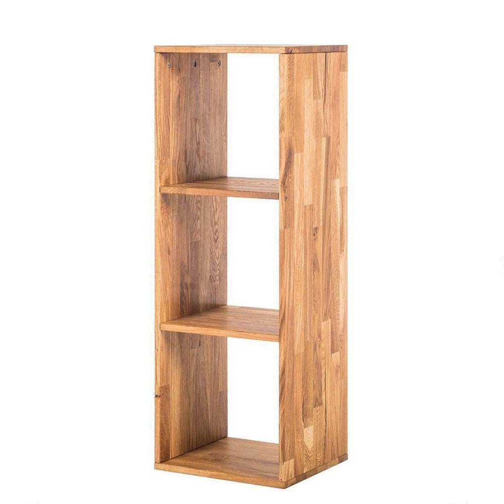 Regal 3 solid oak bookcase bookcase, 39 x 35 x 113 cm, NordicStory