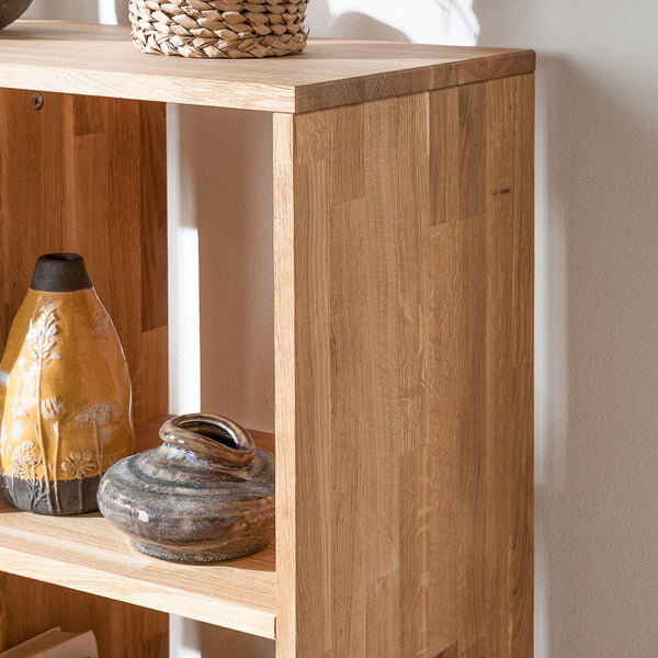 NordicStory Nordic Scandinavian Solid Oak Bookcase Bookcase Nordic Oak Bookcase 