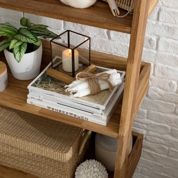 NordicStory Solid Oak Wood Shelves 