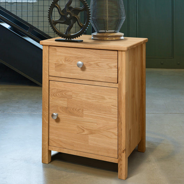 NordicStory Solid wood oak side table natural night table 