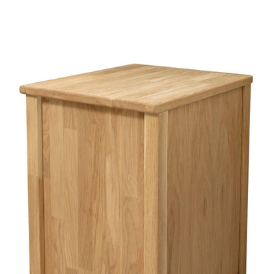 NordicStory Bedside table Solid wood oak side table