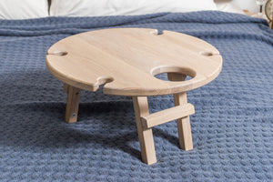 NordicStory Portable Wine Picnic Table, Foldable Tray