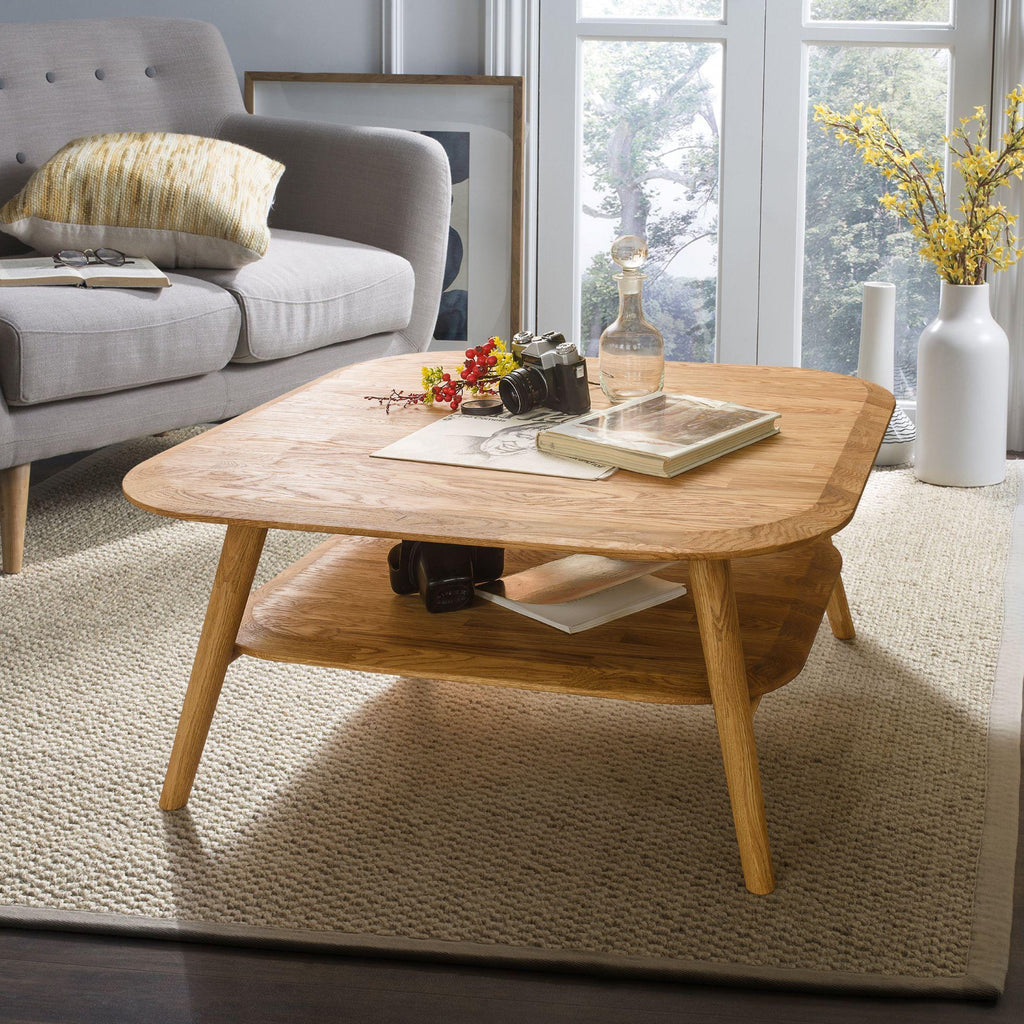NordicStory Escandi Coffee Table 4 Solid Oak Natural Wood Scandinavian Living Room