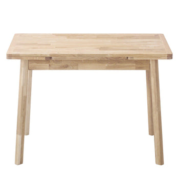 NordicStory Nordic Scandinavian solid oak extendable dining table 