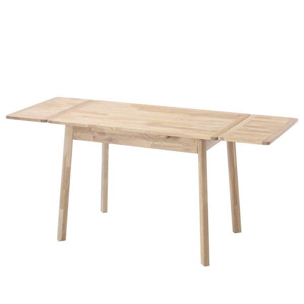NordicStory Nordic Scandinavian solid oak extendable dining table 