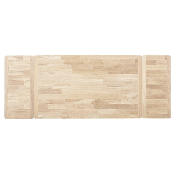 NordicStory Nordic Scandinavian solid oak extendable dining table 